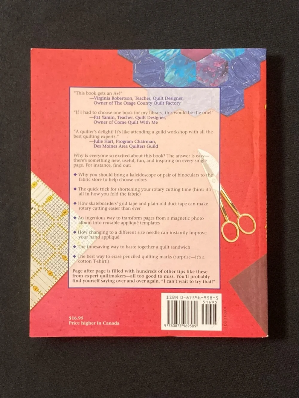 ⭐️ Quiltmaking Tips & Techniques by Jane Townswick Paperback